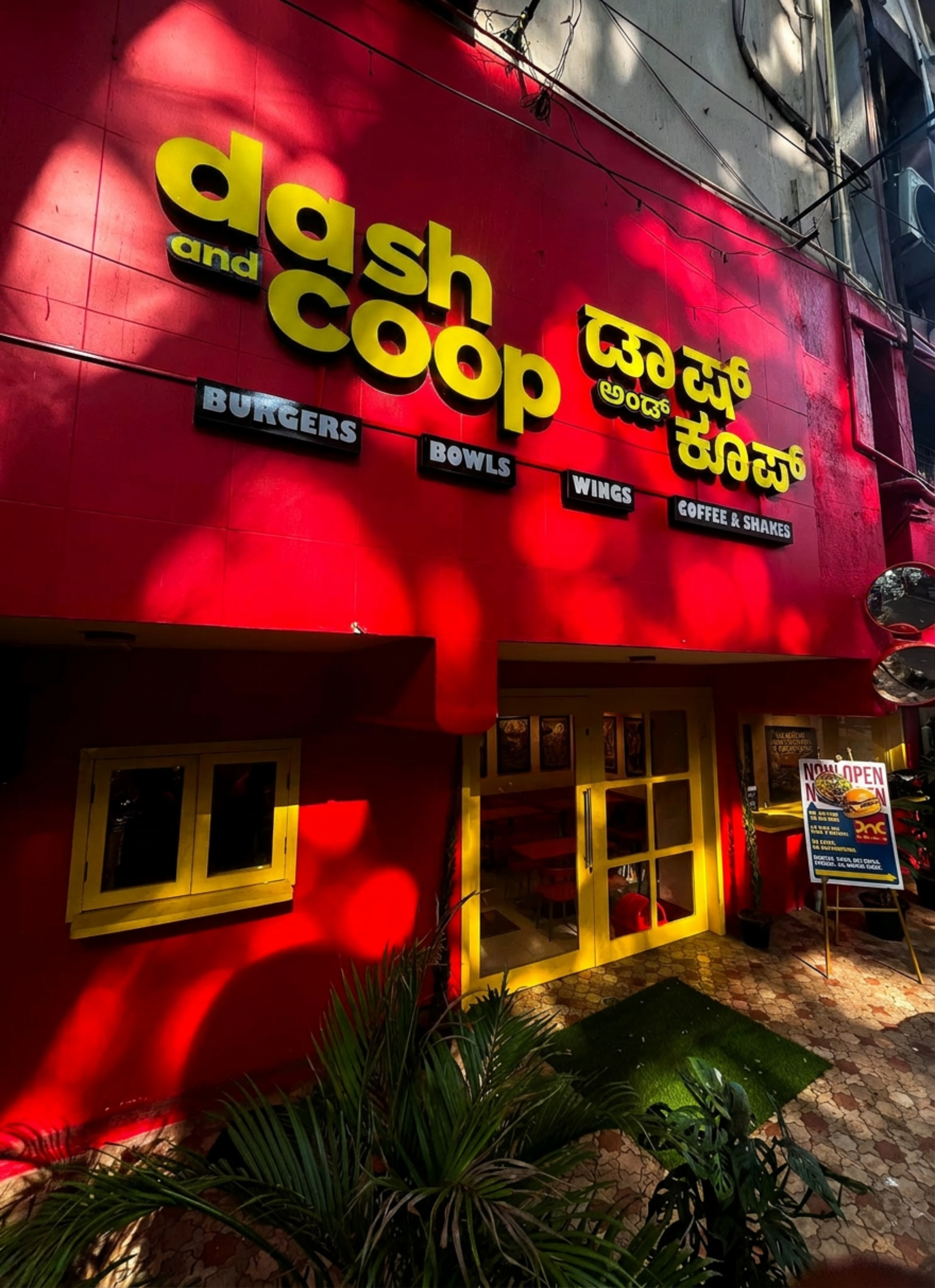 Dash and Coop storefront on Residency Road, Bengaluru